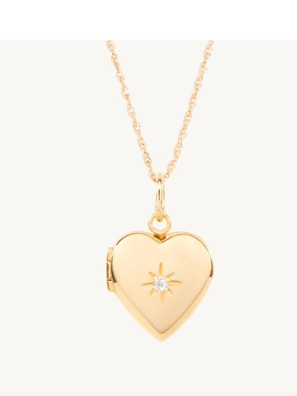 1928 Jewelry Co. Gold Heart Locket Necklace with Starburst Accent | 18"